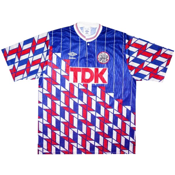 Thailandia Maglia Ajax Away Retro 1990 1991 Blu